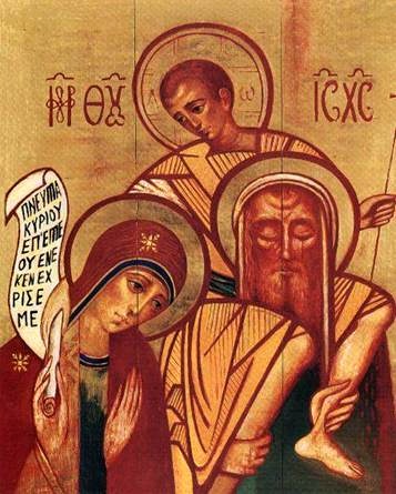 Ikona Svätej Rodiny na ceste do Nazareta