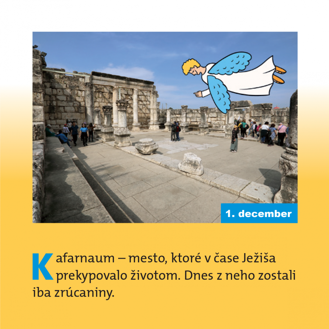 Kafarnaum - mesto, ktoré v čase Ježiša prekypovalo životom. Dnes z neho zostali iba zrúcaniny.